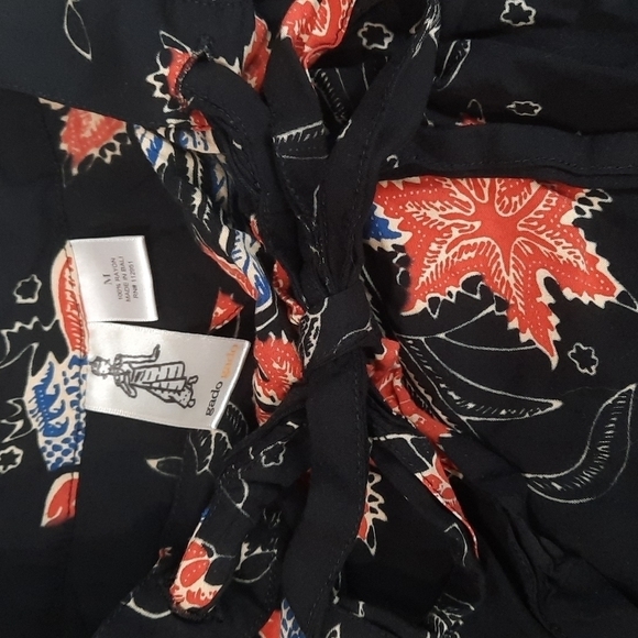 Gado Gado Wrap Tie front Black Midi Skirt - Picture 3 of 4